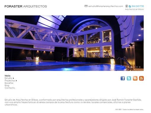 Estudio de arquitectos en Internet